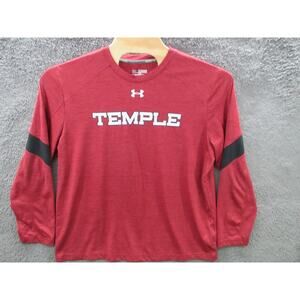 TEMPLE UNIVERSITY Men's 2XL Under Armour Loose Heatgear Long Sleeve Shirt